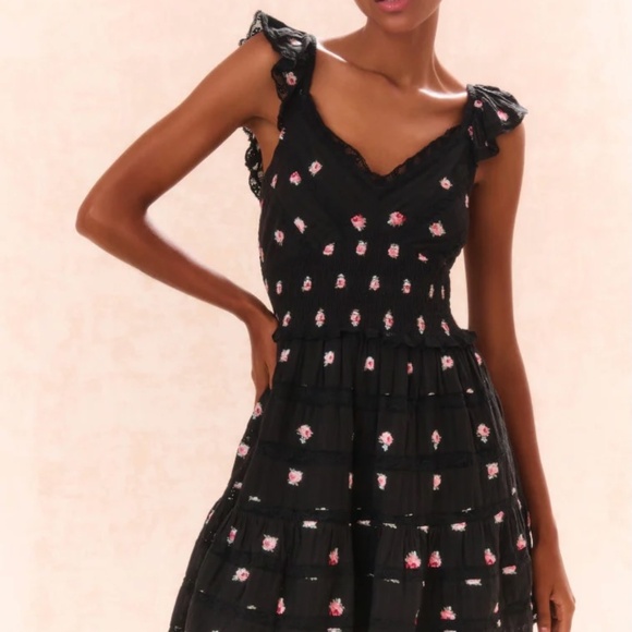LoveShackFancy Dresses & Skirts - LoveShackFancy Finny Embroidered Floral Dress (XXS)